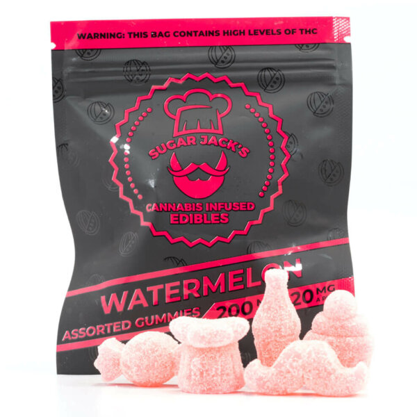 Assorted Watermelon Gummies - 200mg THC